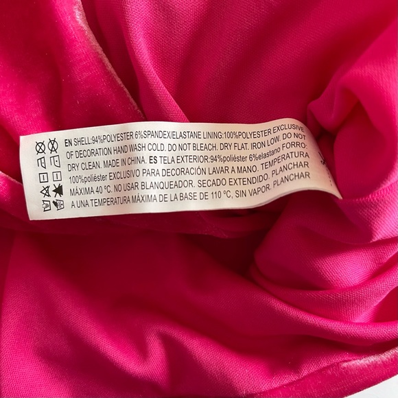 Forever 21 Hot Pink Velour Moto Jacket Sz S - Picture 12 of 12